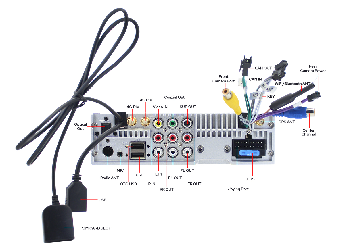 Joying Newest Single Din Android Auto Head Unit Navigation